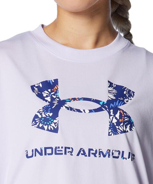 UNDER ARMOUR(アンダーアーマー)の「UAテック オーバーサイズ Tシャツ(トレーニング/レディース)(Tシャツ/カットソー・レディース・パープル系その他・XL/M/L/S)」の4枚目の写真
