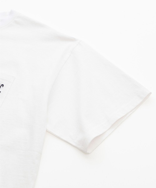 MONO-MART（モノマート）の「U.S. POLO ASSN. /ユーエスポロアッスン 別注 ロゴ刺繍 ビッグシルエットポケット半袖Tシャツ（Tシャツ/カットソー・レディース・ベージュ/ネイビー/ホワイト/ピンク/ブラック/ホワイト系/グレイッシュブルー/ダークグリーン/チャコールグレー/オートミール/ボルドー/ライトグリーン・M/L）」の16枚目の写真