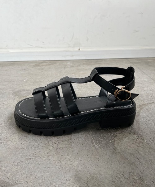 Futier land（フューティアランド）の「厚底オープントゥグルカサンダル（サンダル・レディース・ブラック/ブラウン・36/37/38/39/40）」の17枚目の写真