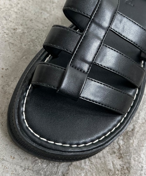 Futier land（フューティアランド）の「厚底オープントゥグルカサンダル（サンダル・レディース・ブラック/ブラウン・36/37/38/39/40）」の20枚目の写真