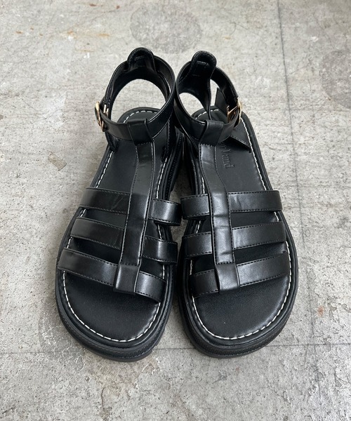 Futier land（フューティアランド）の「厚底オープントゥグルカサンダル（サンダル・レディース・ブラック/ブラウン・36/37/38/39/40）」の9枚目の写真