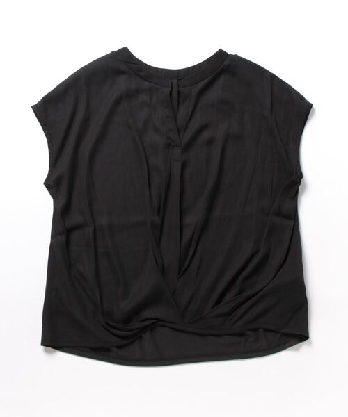 MARBLE WALTS（マーブルワルツ）の「【異素材切替】マーブルワルツ/MARBLE WALTS ハイブリッド 抜き衿 半袖プルオーバー（Tシャツ/カットソー・レディース・ベージュ/ブラック/ピンク系その他/ホワイト・MEDIUM/LARGE）」の17枚目の写真