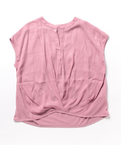 MARBLE WALTS（マーブルワルツ）の「【異素材切替】マーブルワルツ/MARBLE WALTS ハイブリッド 抜き衿 半袖プルオーバー（Tシャツ/カットソー・レディース・ベージュ/ブラック/ピンク系その他/ホワイト・MEDIUM/LARGE）」の22枚目の写真