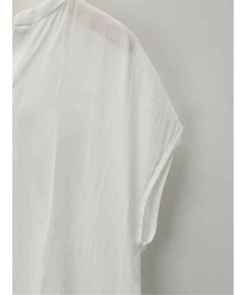 MARBLE WALTS（マーブルワルツ）の「【異素材切替】マーブルワルツ/MARBLE WALTS ハイブリッド 抜き衿 半袖プルオーバー（Tシャツ/カットソー・レディース・ベージュ/ブラック/ピンク系その他/ホワイト・MEDIUM/LARGE）」の11枚目の写真