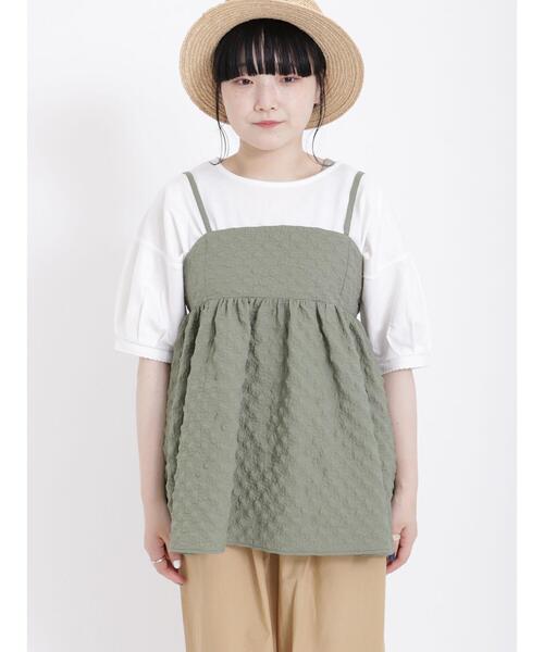 Samansa Mos2（サマンサ モスモス）の「◎ジャカードキャミブラウス（シャツ/ブラウス・レディース・カーキ/ブラック/オフホワイト・F）」の16枚目の写真