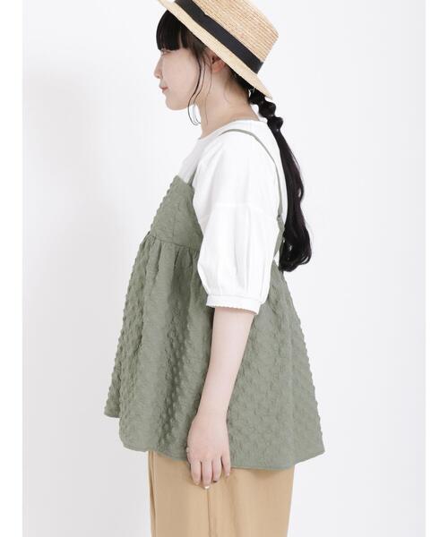 Samansa Mos2（サマンサ モスモス）の「◎ジャカードキャミブラウス（シャツ/ブラウス・レディース・カーキ/ブラック/オフホワイト・F）」の20枚目の写真