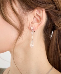 Dorry Doll（ドリードール）の「クリアドロップパールイヤリング（イヤリング）」