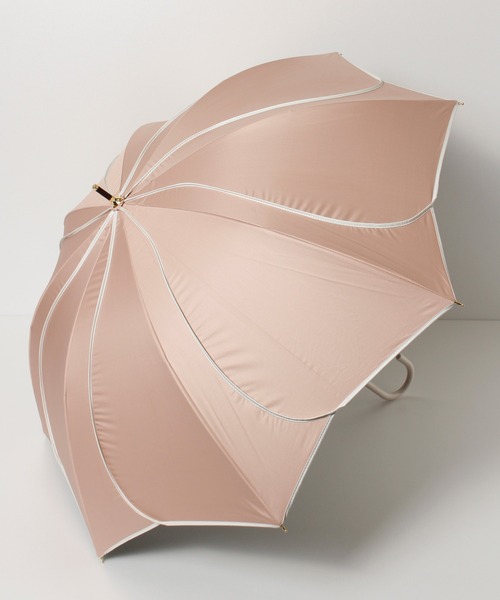 ALWAYS GOOD TIME（オルウェイズグッドタイム）の「【一級遮光・晴雨兼用】UV日傘/PARASOL/パラソル　フレラ/frella/花びら（長傘・レディース・モカ/オフホワイト/ネイビー/ラベンダー・F）」の2枚目の写真