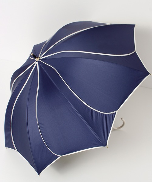 ALWAYS GOOD TIME（オルウェイズグッドタイム）の「【一級遮光・晴雨兼用】UV日傘/PARASOL/パラソル　フレラ/frella/花びら（長傘・レディース・モカ/オフホワイト/ネイビー/ラベンダー・F）」の7枚目の写真