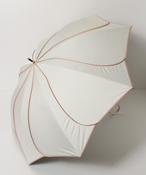 ALWAYS GOOD TIME（オルウェイズグッドタイム）の「【一級遮光・晴雨兼用】UV日傘/PARASOL/パラソル　フレラ/frella/花びら（長傘・レディース・モカ/オフホワイト/ネイビー/ラベンダー・F）」の6枚目の写真