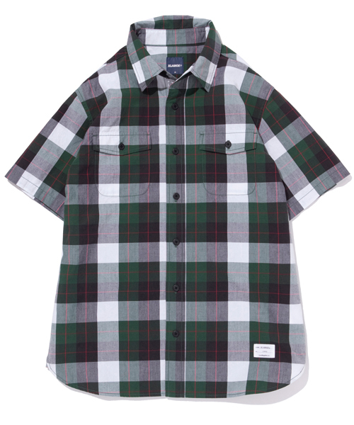 XLARGE（エクストララージ）の「S/S MADRAS CHECK SHIRT（シャツ/ブラウス・メンズ・グリーン/レッド・LARGE/X-LARGE/MEDIUM/SMALL）」の2枚目の写真