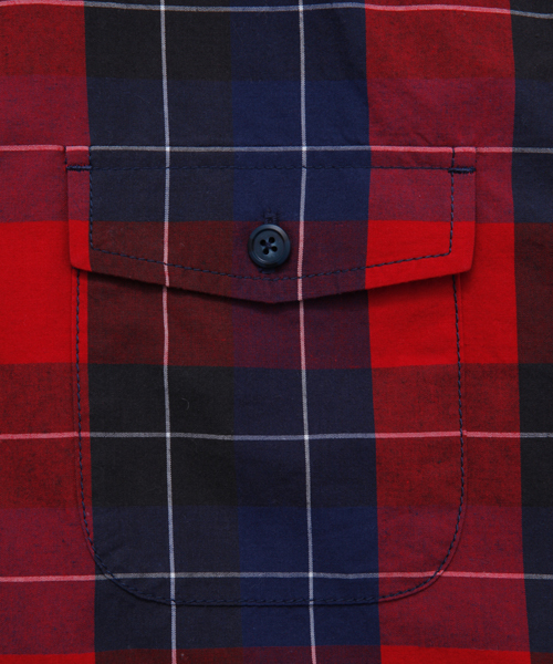 XLARGE（エクストララージ）の「S/S MADRAS CHECK SHIRT（シャツ/ブラウス・メンズ・グリーン/レッド・LARGE/X-LARGE/MEDIUM/SMALL）」の4枚目の写真