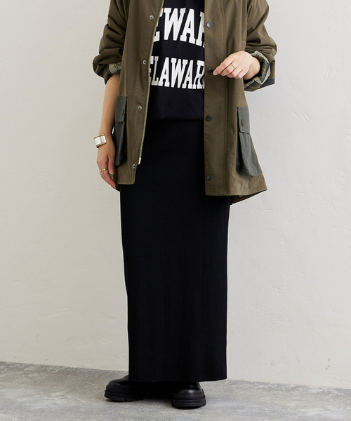 JOURNAL STANDARD（ジャーナルスタンダード）の「《追加5》Pフライスロングスカート（スカート・レディース・ブラック/ブラウン・FREE）」の6枚目の写真