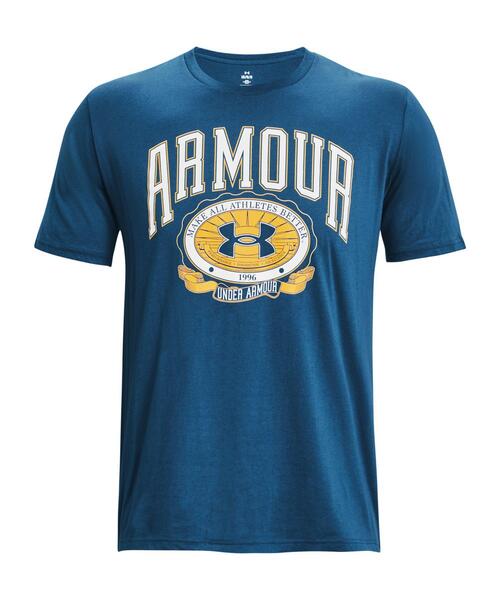 UNDER ARMOUR(アンダーアーマー)の「UAカレッジエイト ショートスリーブ Tシャツ(トレーニング/メンズ)(Tシャツ/カットソー・メンズ・ブルー系・3XL/S/XXL/L/XL/M)」の1枚目の写真