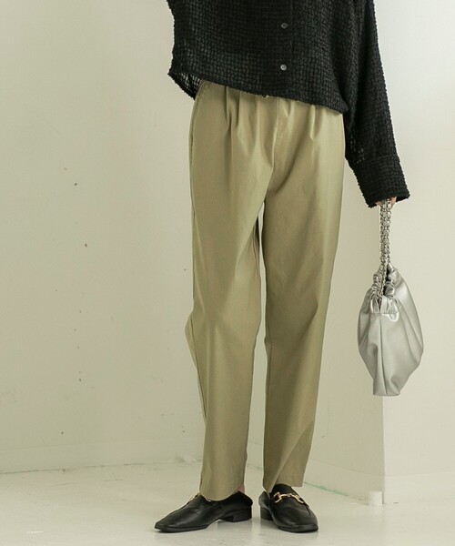 coen（コーエン）の「やみつきストレッチパンツ（その他パンツ・レディース・ネイビー/ダークグレー/ターコイズブルー/ブラック/ベージュ・S/M/L）」の4枚目の写真