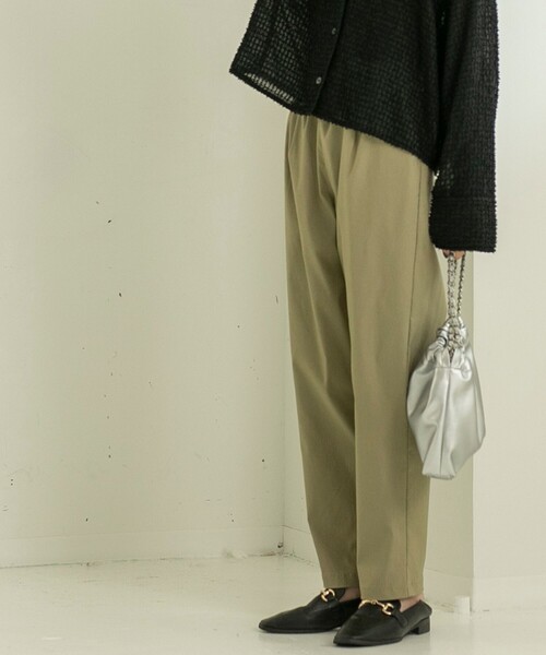 coen（コーエン）の「やみつきストレッチパンツ（その他パンツ・レディース・ネイビー/ダークグレー/ターコイズブルー/ブラック/ベージュ・S/M/L）」の7枚目の写真