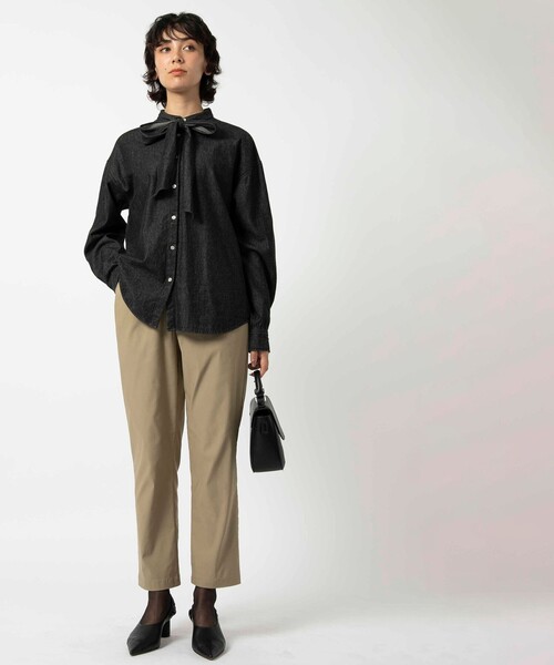 coen（コーエン）の「やみつきストレッチパンツ（その他パンツ・レディース・ネイビー/ダークグレー/ターコイズブルー/ブラック/ベージュ・S/M/L）」の11枚目の写真