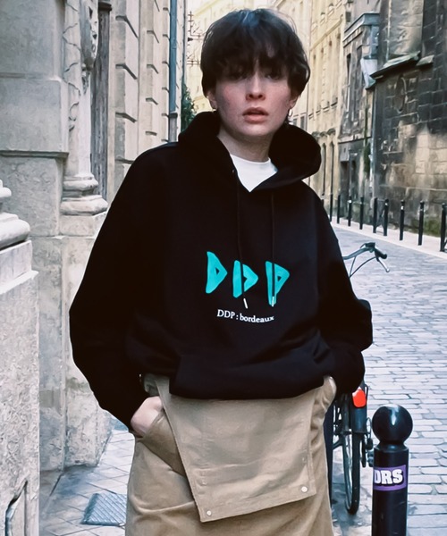 ddp（ディーディーピー）の「【ddp / ディーディーピー】ART GRAPHIC SWEAT PARKA / グラフィック パーカー（パーカー・メンズ・ブラック/ベージュ/ライトグレー・LARGE/MEDIUM/X-LARGE）」の5枚目の写真