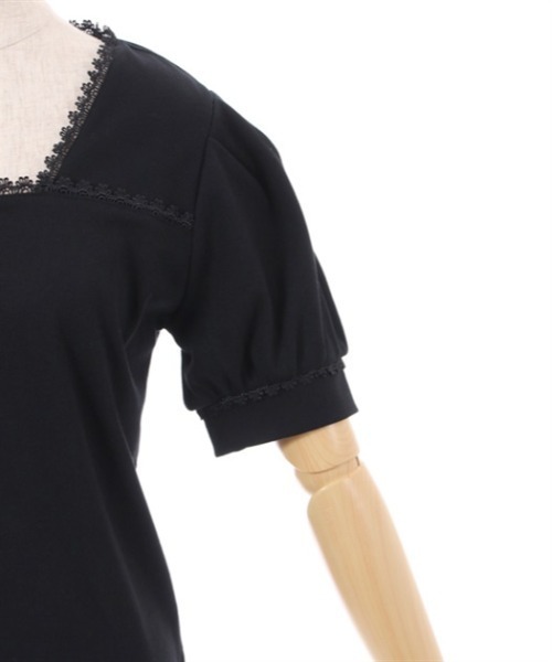 axes femme(アクシーズファム)の「ハーフジップパフ袖プルオーバー(Tシャツ/カットソー・レディース・キナリ/ピンク/ブラック・FREE)」の20枚目の写真