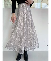 MERCURYDUO | コードレースコルセットミモレスカート(スカート)