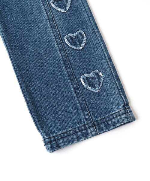 BREEZE(ブリーズ)の「ハート刺繍デニムパンツ(デニムパンツ・キッズ・グレー/ブルー・90/100/120/80/140/110/130)」の4枚目の写真