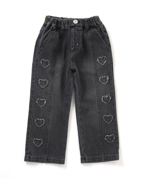 BREEZE(ブリーズ)の「ハート刺繍デニムパンツ(デニムパンツ・キッズ・グレー/ブルー・90/100/120/80/140/110/130)」の6枚目の写真