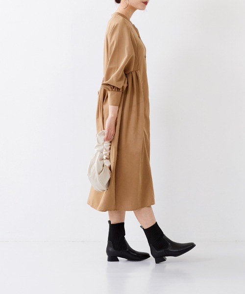 menue（メヌエ）の「スクエアトゥ リブニット デザインヒール ブーツ（ブーツ・レディース・ダークブラウン/アイボリー/ブラック・LL/M/S/L/3L/SS）」の13枚目の写真