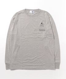 《Bl》天竺ポケット付き長袖Tシャツ バックプリント