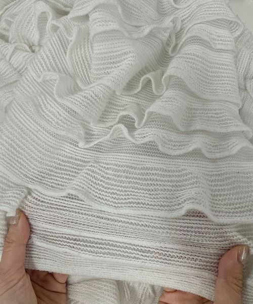 Kastane（カスタネ）の「【細見え/低身長サイズ】カットフリルIラインスカート（スカート・レディース・アイボリー/ブラック/ライトグレー/ネイビー/ブルー・FREE/0）」の8枚目の写真