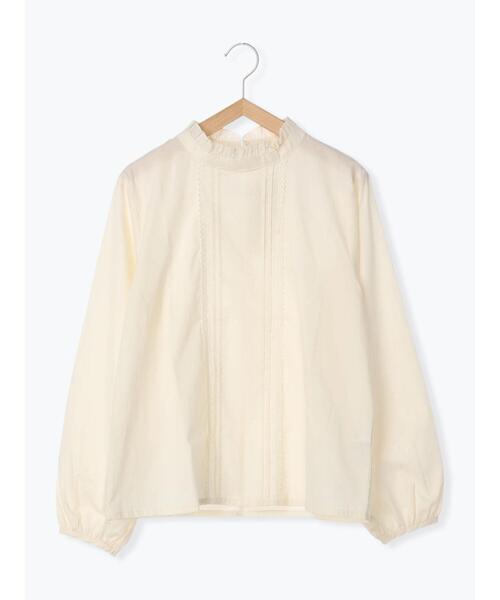 ehka sopo（エヘカソポ）の「ピコレーススタンドフリルブラウス（シャツ/ブラウス・レディース・キナリ/オフホワイト・F）」の9枚目の写真