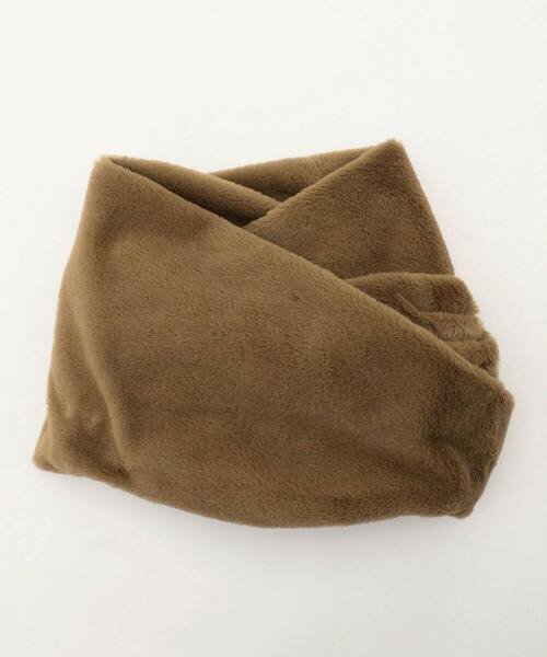 FRAPBOIS（フラボア）の「ファースヌード（その他・レディース・ダークグリーン/オフホワイト/ブラウン・FREE）」の3枚目の写真