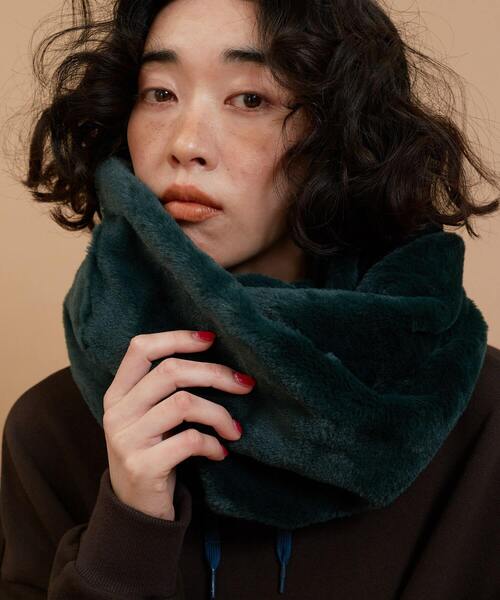 FRAPBOIS（フラボア）の「ファースヌード（その他・レディース・ダークグリーン/オフホワイト/ブラウン・FREE）」の10枚目の写真