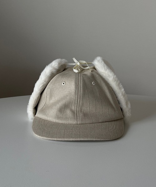 wee9s（ウィークス）の「2way flight cap / ツーウェイフライトキャップ（キャップ・レディース・ブラック/ベージュ・FREE）」の17枚目の写真