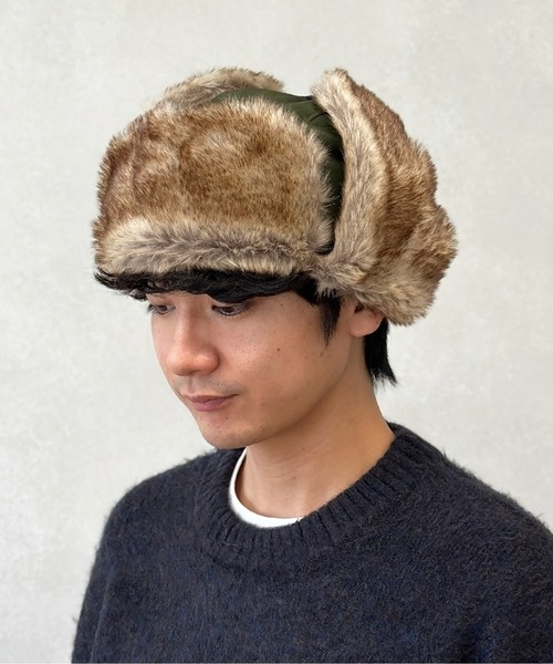 CPCM（シーピーシーエム）の「フライトキャップ（キャップ・メンズ・カーキ/ブラック/グレー/ブラウン・FREE）」の4枚目の写真