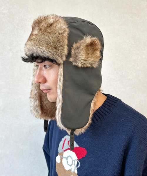 CPCM（シーピーシーエム）の「フライトキャップ（キャップ・メンズ・カーキ/ブラック/グレー/ブラウン・FREE）」の12枚目の写真