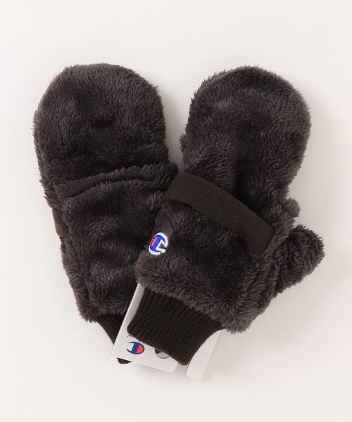 Champion（チャンピオン）の「CHAMPION/チャンピオン　フィンガーレスフードグローブ（手袋・レディース・チャコールグレー/アイボリー/ライトグレー/グレー・FREE）」の2枚目の写真