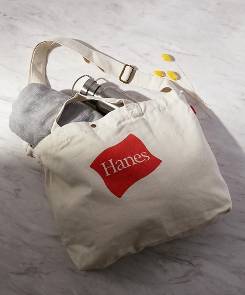 HANES（ヘインズ）の「【Hanes】2way 帆布ショルダーバッグ（ショルダーバッグ・レディース・ブラック/カーキ/レッド・FREE）」の3枚目の写真