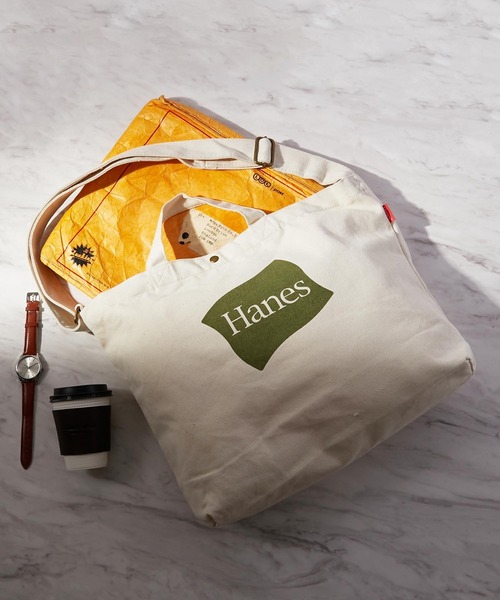 HANES（ヘインズ）の「【Hanes】2way 帆布ショルダーバッグ（ショルダーバッグ・レディース・ブラック/カーキ/レッド・FREE）」の2枚目の写真