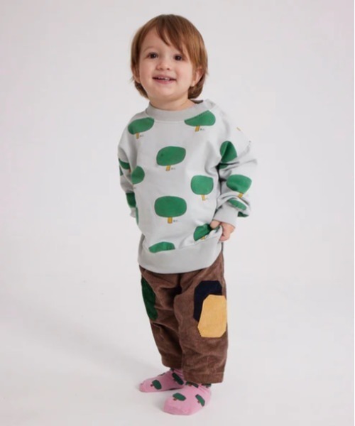 BOBO CHOSES(ボボショーズ)の「Baby Color Block corduroy pants(チノパンツ・キッズ・ブラウン・12M/18M/24M/6M/9M)」の2枚目の写真