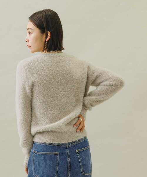 URBAN RESEARCH Sonny Label(アーバンリサーチサニーレーベル)の「ヘアリーニットプルオーバー(ニット/セーター・レディース・ブラック/ブルー/ライトベージュ・FREE)」の4枚目の写真