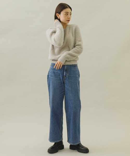 URBAN RESEARCH Sonny Label(アーバンリサーチサニーレーベル)の「ヘアリーニットプルオーバー(ニット/セーター・レディース・ブラック/ブルー/ライトベージュ・FREE)」の5枚目の写真