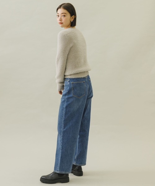URBAN RESEARCH Sonny Label(アーバンリサーチサニーレーベル)の「ヘアリーニットプルオーバー(ニット/セーター・レディース・ブラック/ブルー/ライトベージュ・FREE)」の6枚目の写真