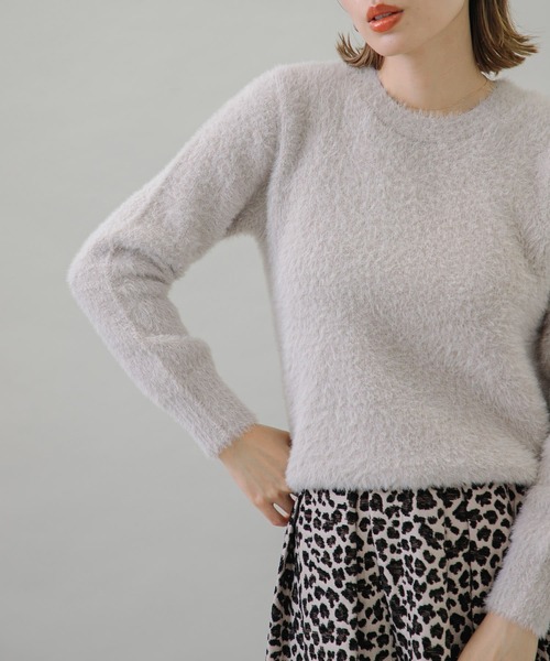 URBAN RESEARCH Sonny Label(アーバンリサーチサニーレーベル)の「ヘアリーニットプルオーバー(ニット/セーター・レディース・ブラック/ブルー/ライトベージュ・FREE)」の8枚目の写真