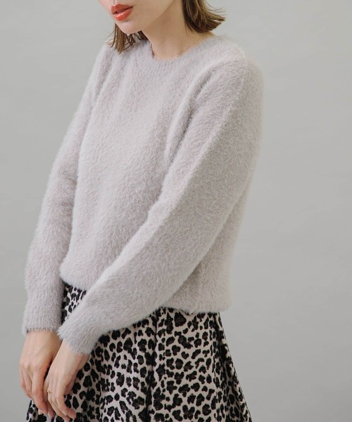 URBAN RESEARCH Sonny Label(アーバンリサーチサニーレーベル)の「ヘアリーニットプルオーバー(ニット/セーター・レディース・ブラック/ブルー/ライトベージュ・FREE)」の9枚目の写真