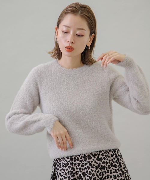 URBAN RESEARCH Sonny Label(アーバンリサーチサニーレーベル)の「ヘアリーニットプルオーバー(ニット/セーター・レディース・ブラック/ブルー/ライトベージュ・FREE)」の11枚目の写真
