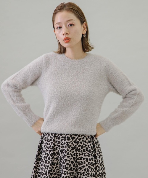 URBAN RESEARCH Sonny Label(アーバンリサーチサニーレーベル)の「ヘアリーニットプルオーバー(ニット/セーター・レディース・ブラック/ブルー/ライトベージュ・FREE)」の12枚目の写真