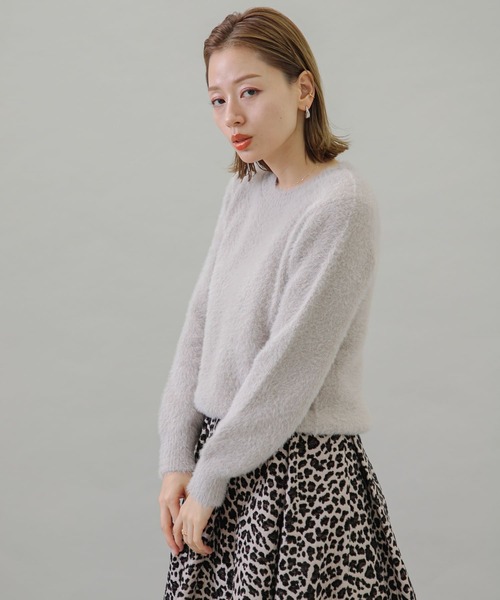 URBAN RESEARCH Sonny Label(アーバンリサーチサニーレーベル)の「ヘアリーニットプルオーバー(ニット/セーター・レディース・ブラック/ブルー/ライトベージュ・FREE)」の13枚目の写真