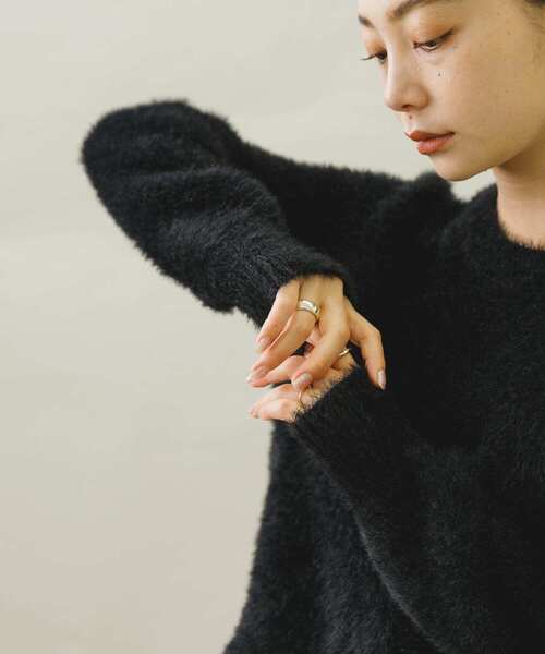 URBAN RESEARCH Sonny Label(アーバンリサーチサニーレーベル)の「ヘアリーニットプルオーバー(ニット/セーター・レディース・ブラック/ブルー/ライトベージュ・FREE)」の20枚目の写真