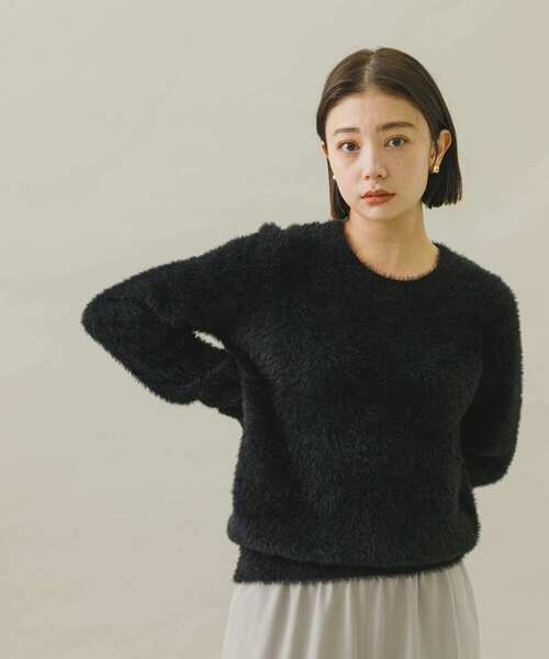 URBAN RESEARCH Sonny Label(アーバンリサーチサニーレーベル)の「ヘアリーニットプルオーバー(ニット/セーター・レディース・ブラック/ブルー/ライトベージュ・FREE)」の22枚目の写真