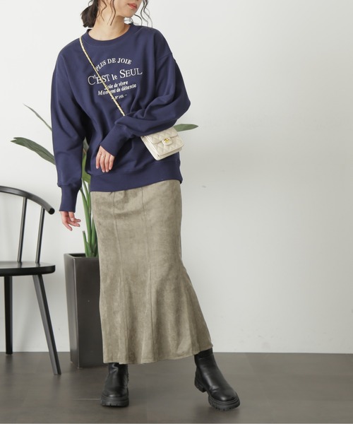 FREE'S MART（フリーズマート）の「【Sシリーズ対応】フェイクスウェードマーメイドスカート（スカート・レディース・カーキ/モカ/オフホワイト・X-SMALL/SMALL/MEDIUM）」の22枚目の写真